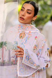 Wildflower by ZAHA Embroidered Lawn Unstitched 3Pc Suit ZF26-11 PERIWINKLE MUSE