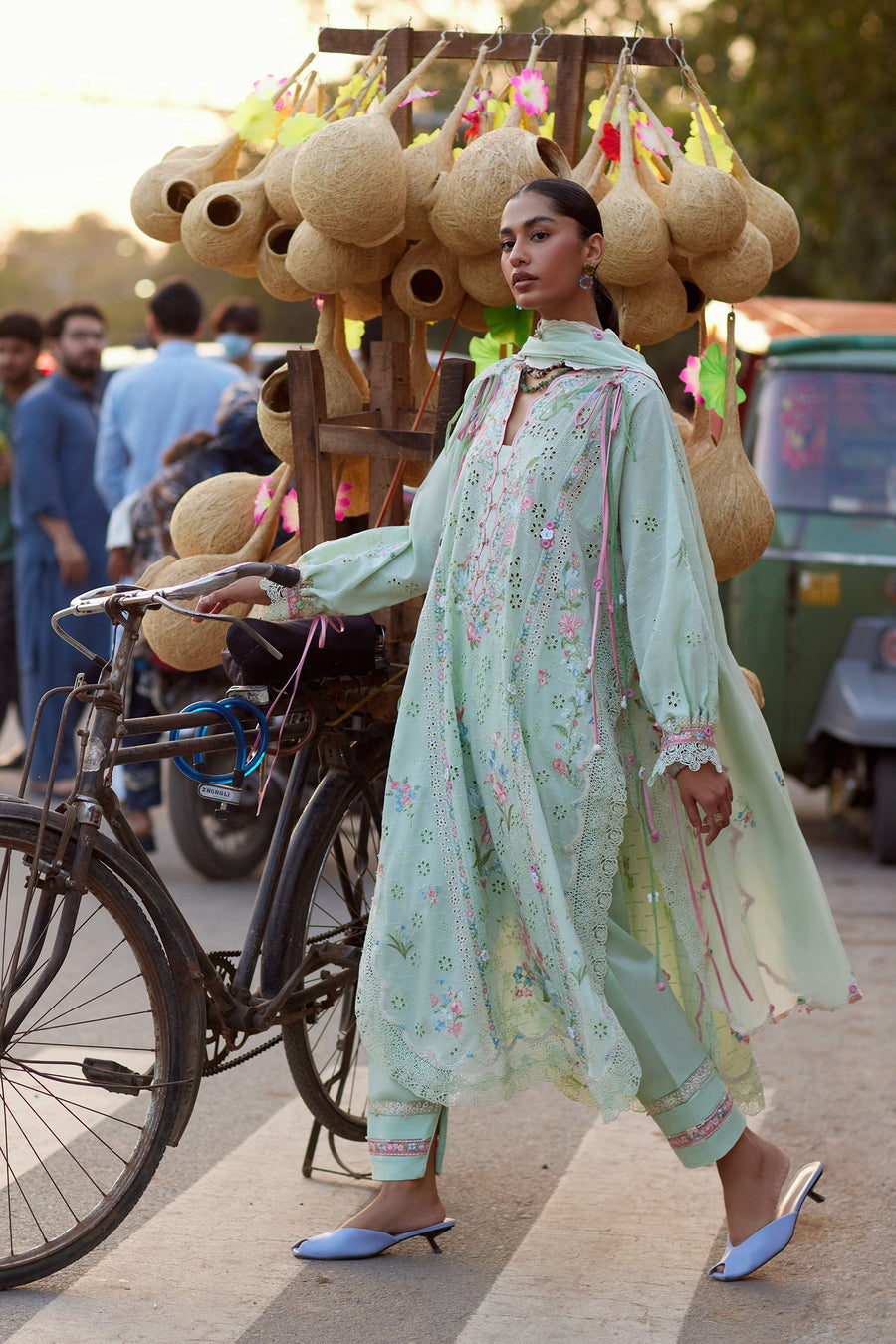 Wildflower by ZAHA Embroidered Lawn Unstitched 3Pc Suit ZF26-12 JADE VINE REVERIE