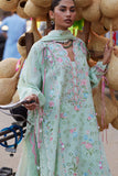 Wildflower by ZAHA Embroidered Lawn Unstitched 3Pc Suit ZF26-12 JADE VINE REVERIE