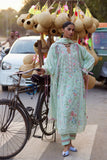 Wildflower by ZAHA Embroidered Lawn Unstitched 3Pc Suit ZF26-12 JADE VINE REVERIE