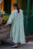 Wildflower by ZAHA Embroidered Lawn Unstitched 3Pc Suit ZF26-12 JADE VINE REVERIE