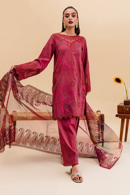 Zoya & Fatima Summer Basics Embroidered Lawn 3Pc Suit ZF3-193