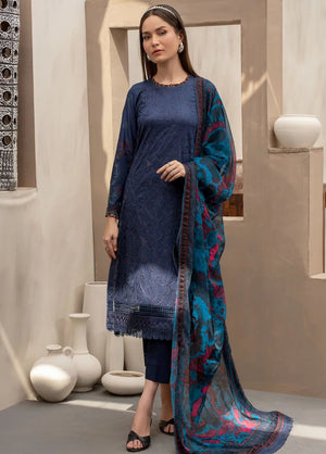 Zarif Festive Embroidered Lawn Unstitched 3Pc Suit ZFL-08 Seemal
