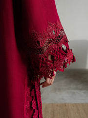 Faiza Faisal Dastaan Embroidered Khaddar Unstitched 3Pc Suit - ZIMAL