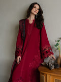 Faiza Faisal Dastaan Embroidered Khaddar Unstitched 3Pc Suit - ZIMAL