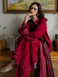 Faiza Faisal Dastaan Embroidered Khaddar Unstitched 3Pc Suit - ZIMAL