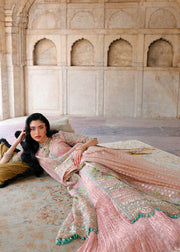 Saira Shakira Embroidered Organza Unstitched 3Pc Suit - ZINNIA