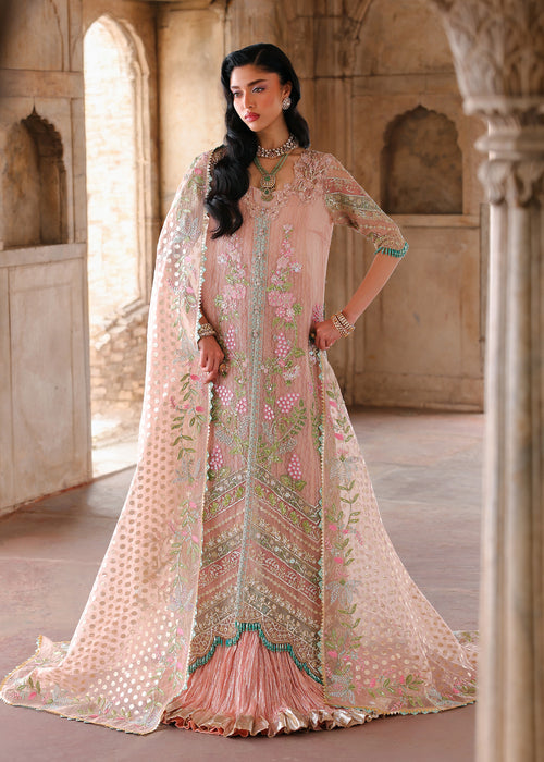 Saira Shakira Embroidered Organza Unstitched 3Pc Suit - ZINNIA
