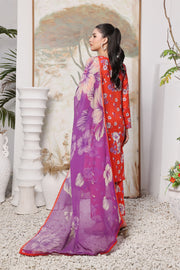 Feathers Premium Printed Lawn Unstitched 3Pc Suit ZINNIA-FT378