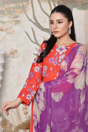 Feathers Premium Printed Lawn Unstitched 3Pc Suit ZINNIA-FT378