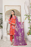 Feathers Premium Printed Lawn Unstitched 3Pc Suit ZINNIA-FT378