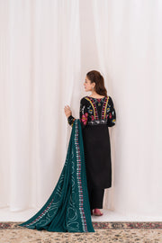Feathers Fully Embroidered Dhanak Unstitched 3Pc Suit ZIVREL-FT556