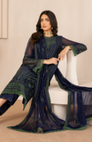 Zarif Thread Works Embroidered Chiffon Unstitched 3Pc Suit ZL-06 MAHAY