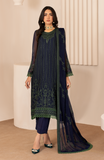 Zarif Thread Works Embroidered Chiffon Unstitched 3Pc Suit ZL-06 MAHAY