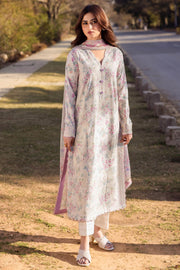 Zaha By Khadijah Shah Embroidered Lawn Unstitched 3Pc Suit ZL24-03A AYSEL