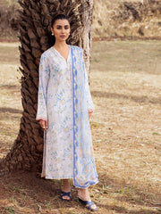 Zaha By Khadijah Shah Embroidered Lawn Unstitched 3Pc Suit ZL24-03B AYSEL