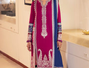 Zaha By Khadijah Shah Embroidered Lawn Unstitched 3Pc Suit ZL24-06B FERYA