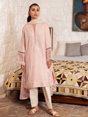 Zaha By Khadijah Shah Embroidered Lawn Unstitched 3Pc Suit ZL24-07A ZENEL