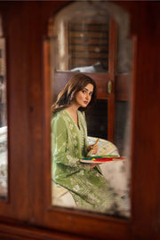 Zaha By Khadijah Shah Embroidered Lawn Unstitched 3Pc Suit ZL24-08A ZEL