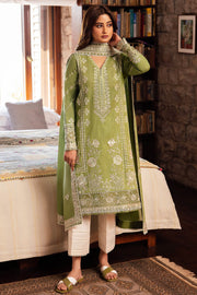 Zaha By Khadijah Shah Embroidered Lawn Unstitched 3Pc Suit ZL24-08A ZEL