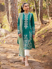 Zaha By Khadijah Shah Embroidered Lawn Unstitched 3Pc Suit ZL24-11B VEJAH