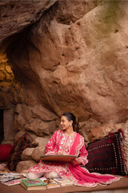 Zaha By Khadijah Shah Embroidered Lawn Unstitched 3Pc Suit ZL24-12A LEYLA