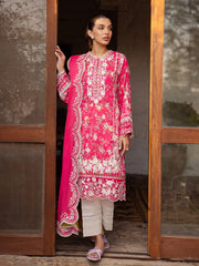 Zaha By Khadijah Shah Embroidered Lawn Unstitched 3Pc Suit ZL24-12A LEYLA