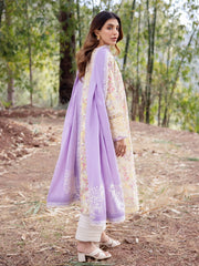 Zaha By Khadijah Shah Embroidered Lawn Unstitched 3Pc Suit ZL24-13A SEZEM