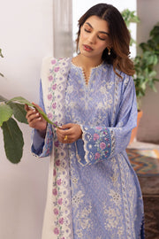 Zaha By Khadijah Shah Embroidered Lawn Unstitched 3Pc Suit ZL24-15B NARINA