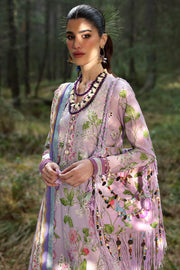 ZAHA Neelum Embroidered Lawn Unstitched 3Pc Suit ZL25-02A ELARA