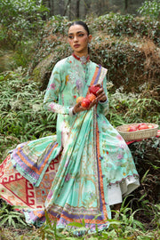 ZAHA Neelum Embroidered Lawn Unstitched 3Pc Suit ZL25-02B ELARA