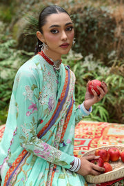ZAHA Neelum Embroidered Lawn Unstitched 3Pc Suit ZL25-02B ELARA