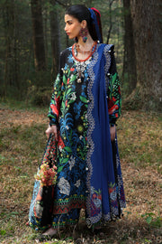 ZAHA Neelum Embroidered Lawn Unstitched 3Pc Suit ZL25-03A WHITE SOLANA