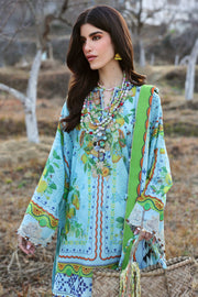 ZAHA Neelum Embroidered Lawn Unstitched 3Pc Suit ZL25-04B DAHLIA