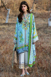 ZAHA Neelum Embroidered Lawn Unstitched 3Pc Suit ZL25-04B DAHLIA