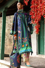 ZAHA Neelum Embroidered Lawn Unstitched 3Pc Suit ZL25-06B AMANI