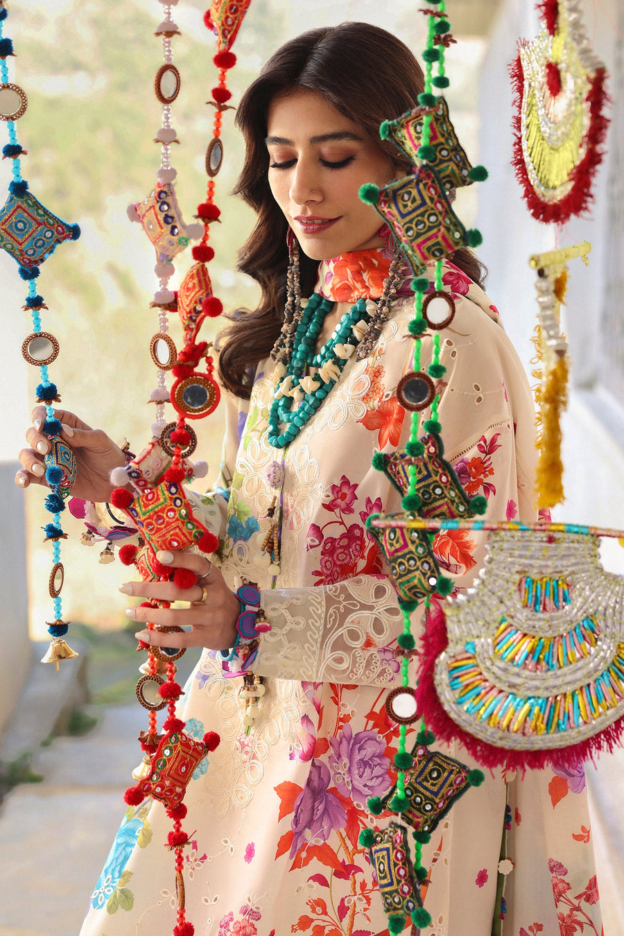 ZAHA Neelum Embroidered Lawn Unstitched 3Pc Suit ZL25-07B ALYA