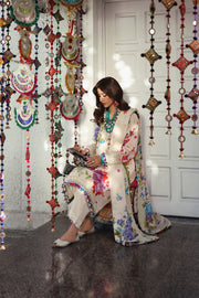 ZAHA Neelum Embroidered Lawn Unstitched 3Pc Suit ZL25-07B ALYA