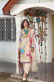 ZAHA Neelum Embroidered Lawn Unstitched 3Pc Suit ZL25-07B ALYA