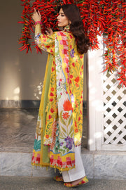 ZAHA Neelum Embroidered Lawn Unstitched 3Pc Suit ZL25-08A ZARAAH