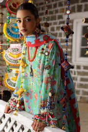 ZAHA Neelum Embroidered Lawn Unstitched 3Pc Suit ZL25-08B ZARAAH