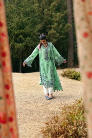 ZAHA Neelum Embroidered Lawn Unstitched 3Pc Suit ZL25-10A ELAYA