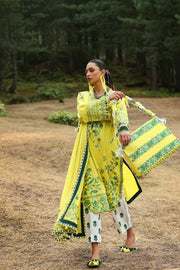ZAHA Neelum Embroidered Lawn Unstitched 3Pc Suit ZL25-10B ELAYA