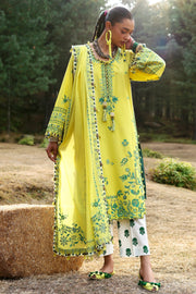 ZAHA Neelum Embroidered Lawn Unstitched 3Pc Suit ZL25-10B ELAYA