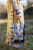 ZAHA Neelum Embroidered Lawn Unstitched 3Pc Suit ZL25-11B KASHUR