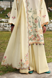 ZAHA Neelum Embroidered Lawn Unstitched 3Pc Suit ZL25-13A ZANIA