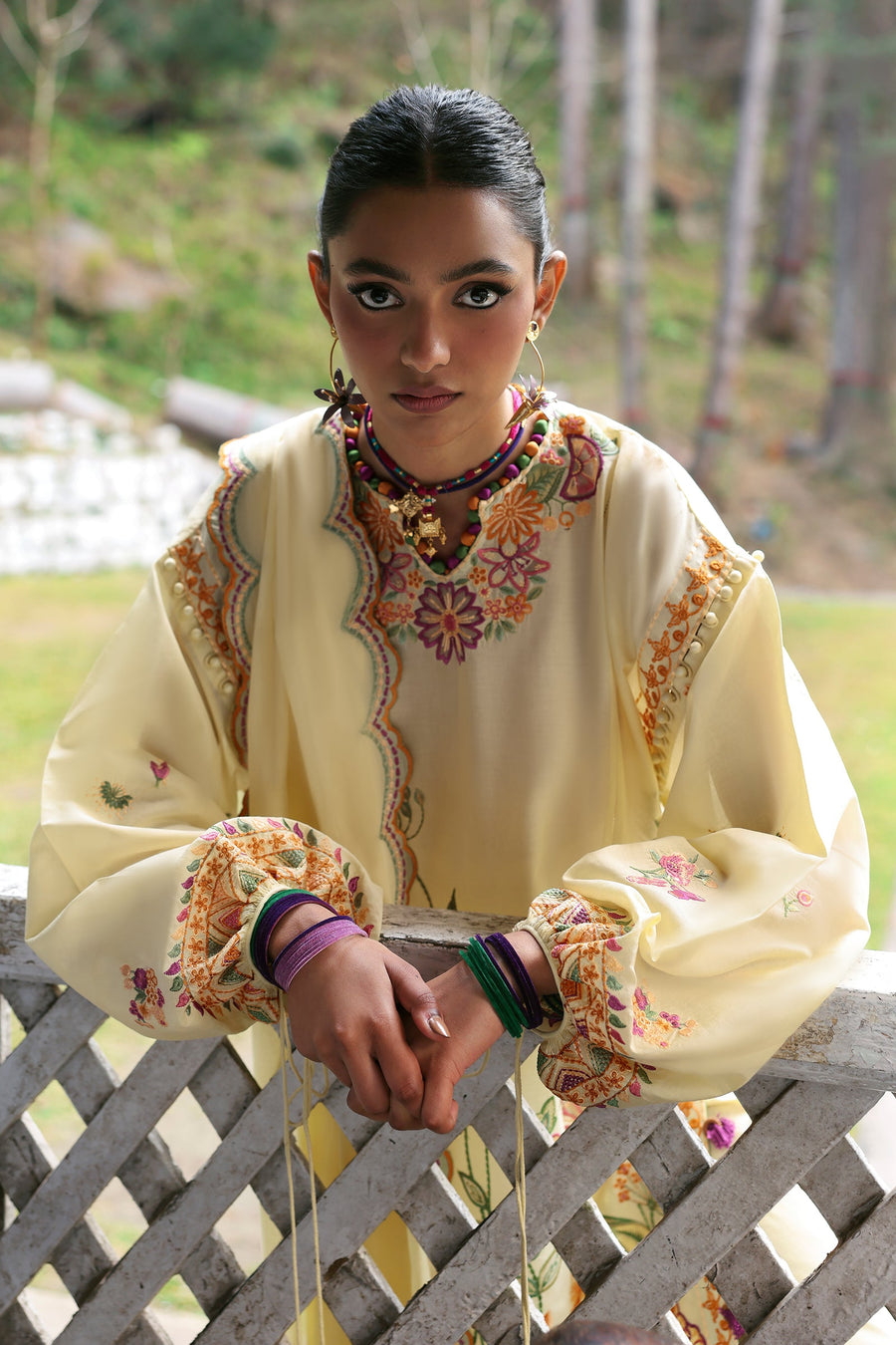 ZAHA Neelum Embroidered Lawn Unstitched 3Pc Suit ZL25-13A ZANIA