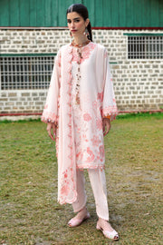 ZAHA Neelum Embroidered Lawn Unstitched 3Pc Suit ZL25-13B ZANIA