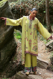 ZAHA Neelum Embroidered Lawn Unstitched 3Pc Suit ZL25-14B RHEA