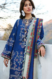 ZAHA Neelum Embroidered Lawn Unstitched 3Pc Suit ZL25-15B MAYA